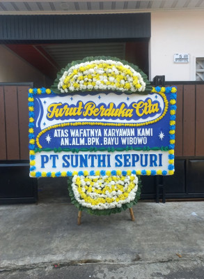 Papan Bunga Duka di Pangkajene Kepulauan